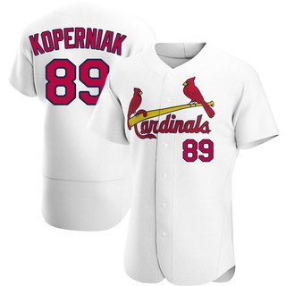 Authentic Matthew Koperniak Men's St. Louis Cardinals Home Jersey - White